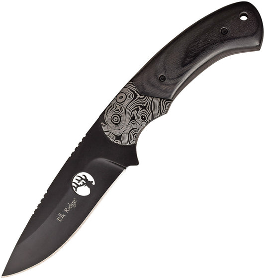 Elk Ridge Fixed Blade Black ER-200-09BK