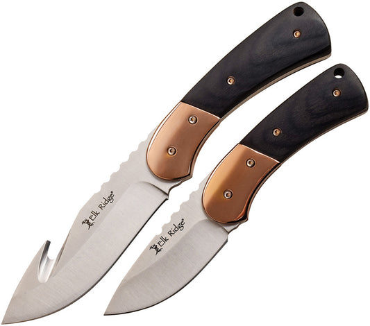 Elk Ridge Fixed Blade Combo Black ER-200-10BK