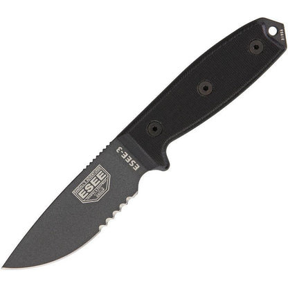 ESEE Model 3 Serrated Tactical ESEE-3S-TG-B