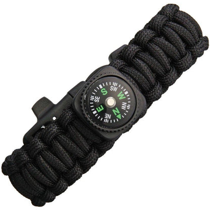 Explorer Compass 61 Paracord Bracelet with Compass Black
