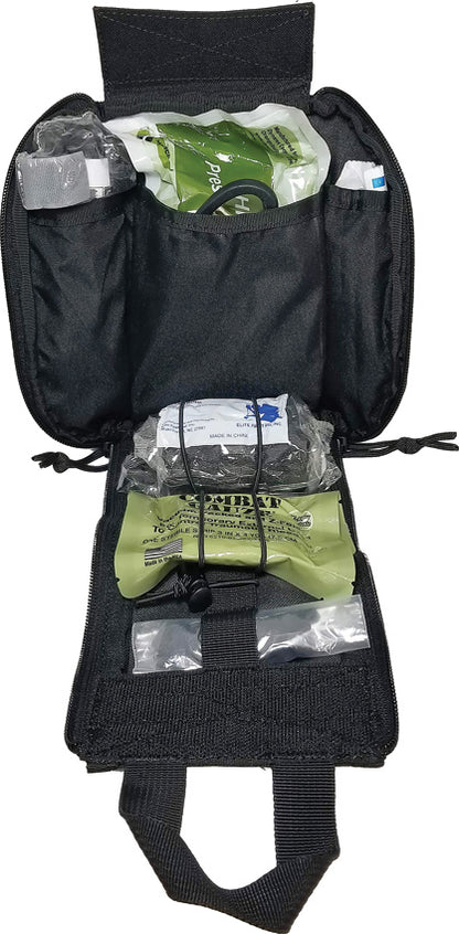 Elite First Aid Kits 144BK Black Patrol Trauma Kit – Level 1 Emergency Response Kit