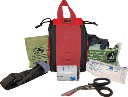Elite First Aid Kits 144R Red Patrol Trauma Kit – Level 1 Emergency Response Kit