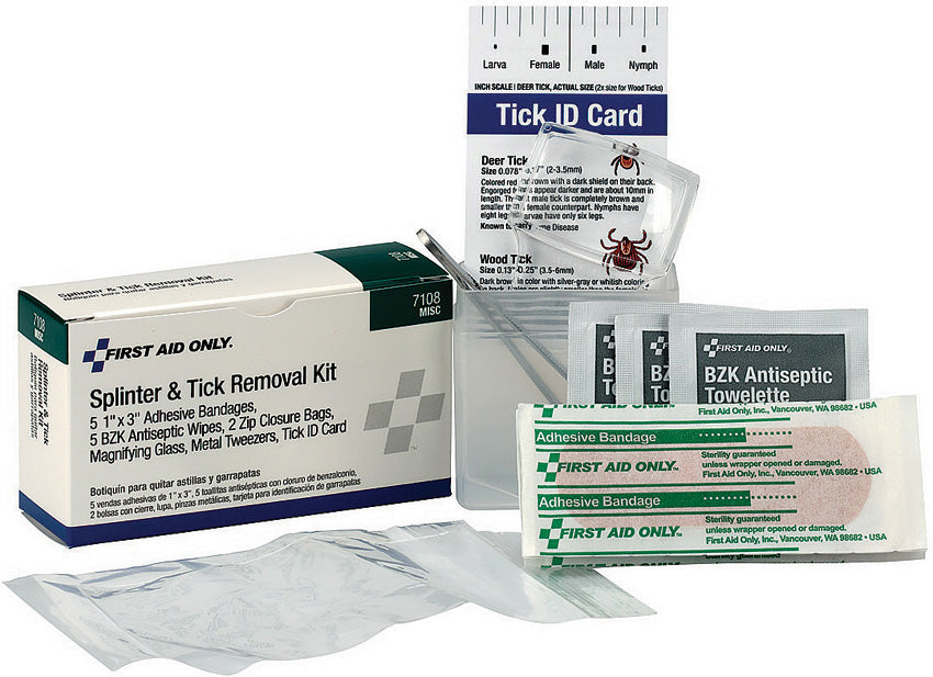 First Aid Only Splinter and Tick Removal Kit FAO-7108