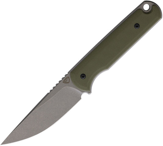 Ferrum Forge Knife Works Lackey Fixed Blade OD LACKEY G10 OD GREEN 9CR18MOV