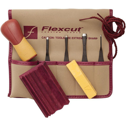 Flexcut SK130 5 Piece Printmaking Set with ABS Handle
