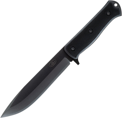 Fällkniven A1XB A1x Survival Black Fixed Blade Knife – Black Thermorun Handle