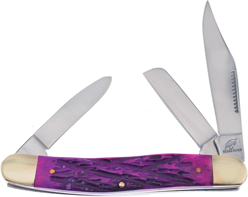 Frost Cutlery Stockman Purple Bone OC-066PJB