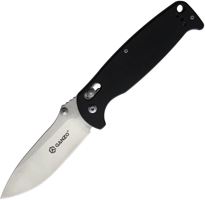 Ganzo Knives G7412 G-Lock Black G7412-BK-WS