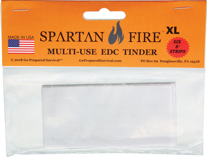 Go Prepared Survival Spartan Fire XL EDC Tinder SF679