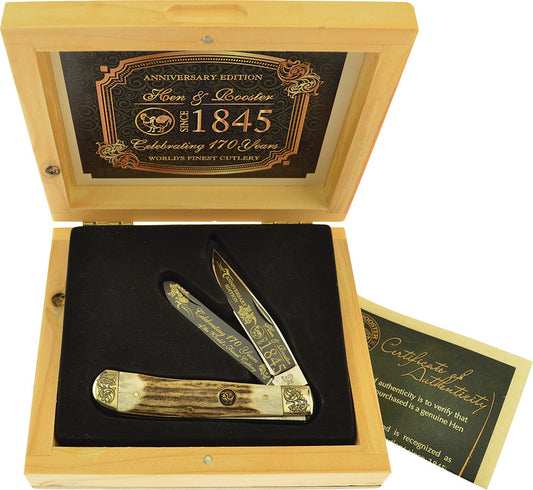 Hen & Rooster 170th Annv Trapper Deer Stag HR-312DS/170