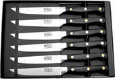 Hen & Rooster Steak Knife Set Black Wood HRI-009