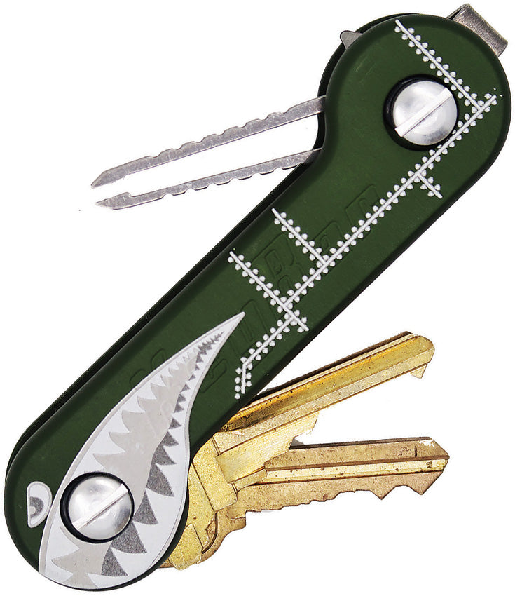 KeyBar Bomber Green Anodized AKB-GRN-BMBR
