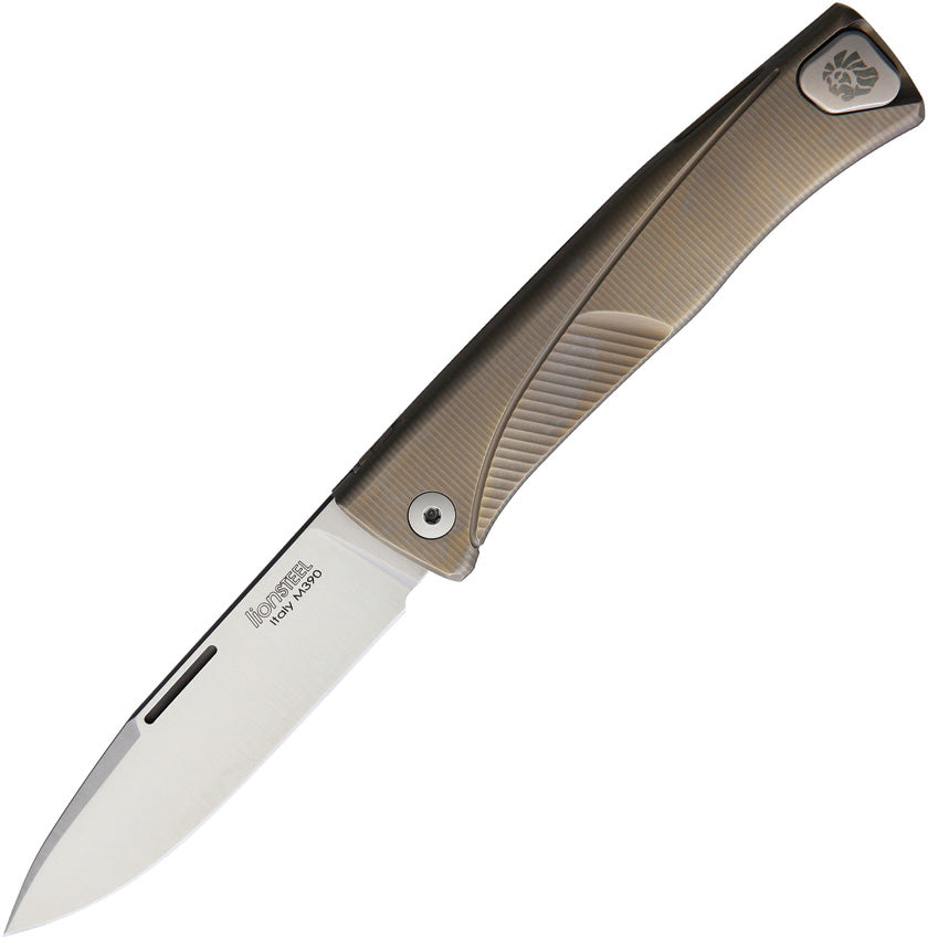 LionSTEEL Thrill Slip Joint Brown Ti TL BR