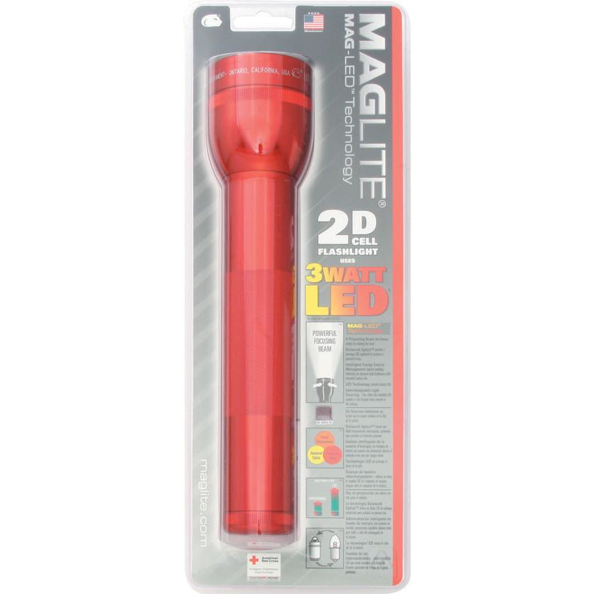 Mag-Lite 2D Cell Flashlight Red