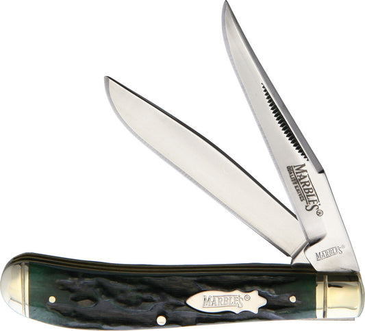 Marbles Trapper Green Stag Bone KB234  GREEN STAG BONE