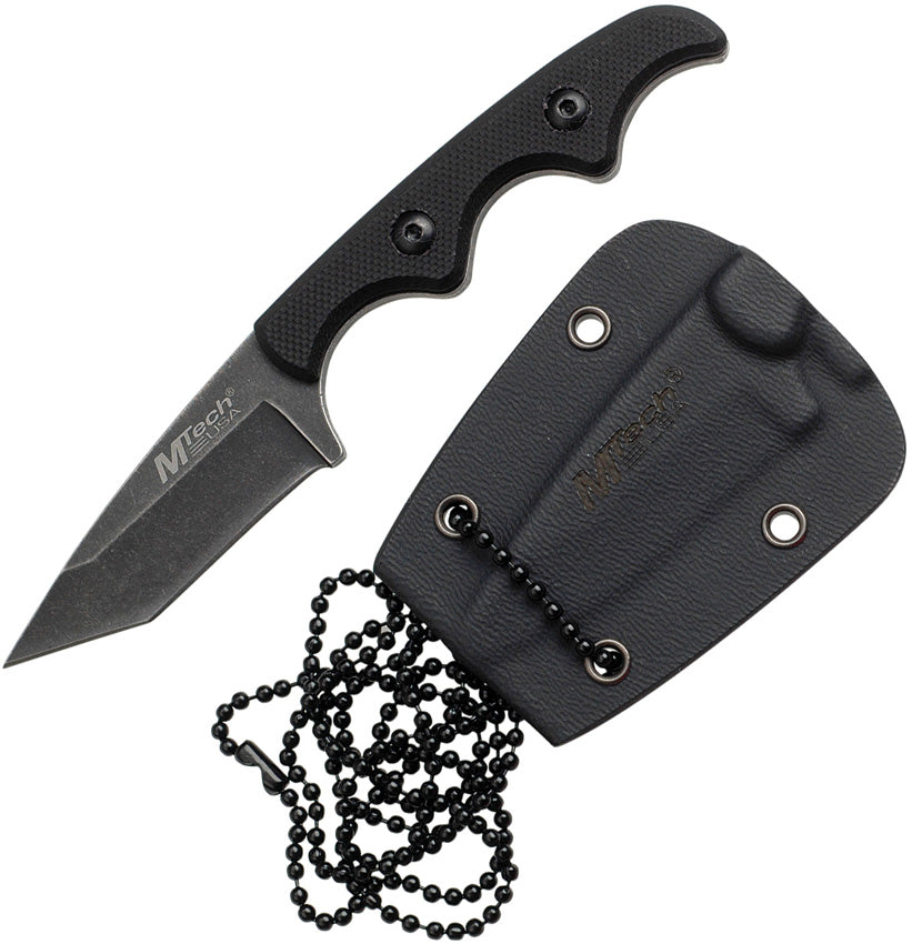 MTech Neck Knife Black G-10 MT-673