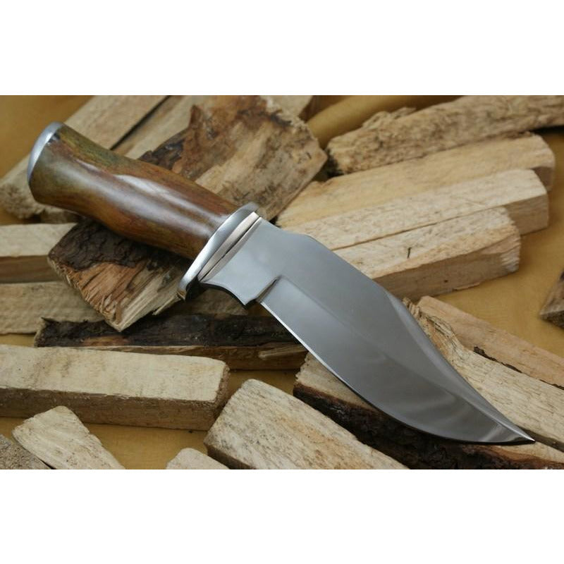 Custom Handmade Bowie Knife With Leather Sheath by Knife King