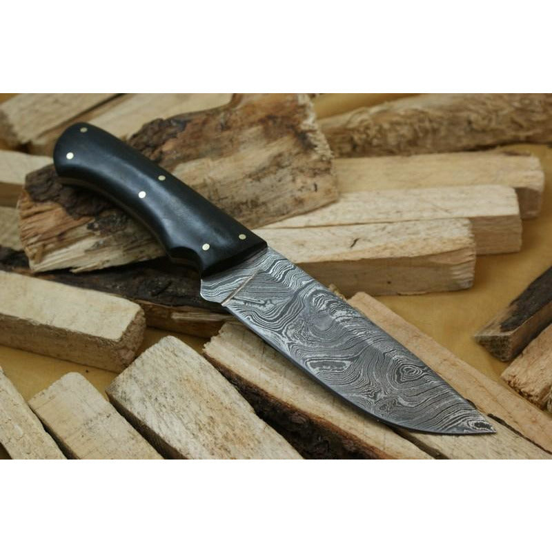 Custom Handmade Hunting Knife With Leather Sheath by Knife King