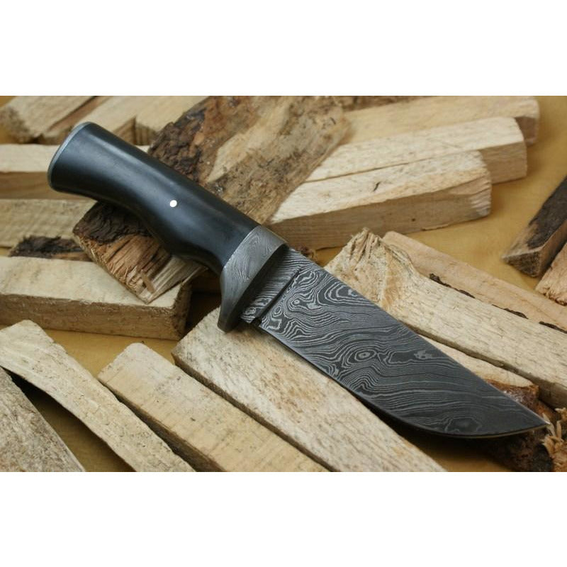 Custom Handmade Hunting Knife With Leather Sheath by Knife King