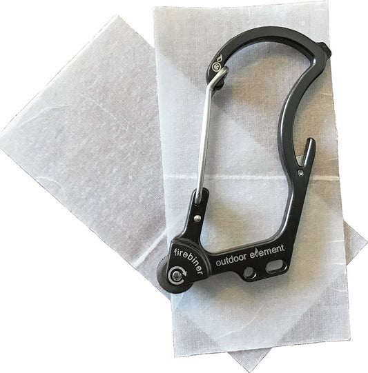 Outdoor Element Firebiner Survival Carabiner F2SFBLK