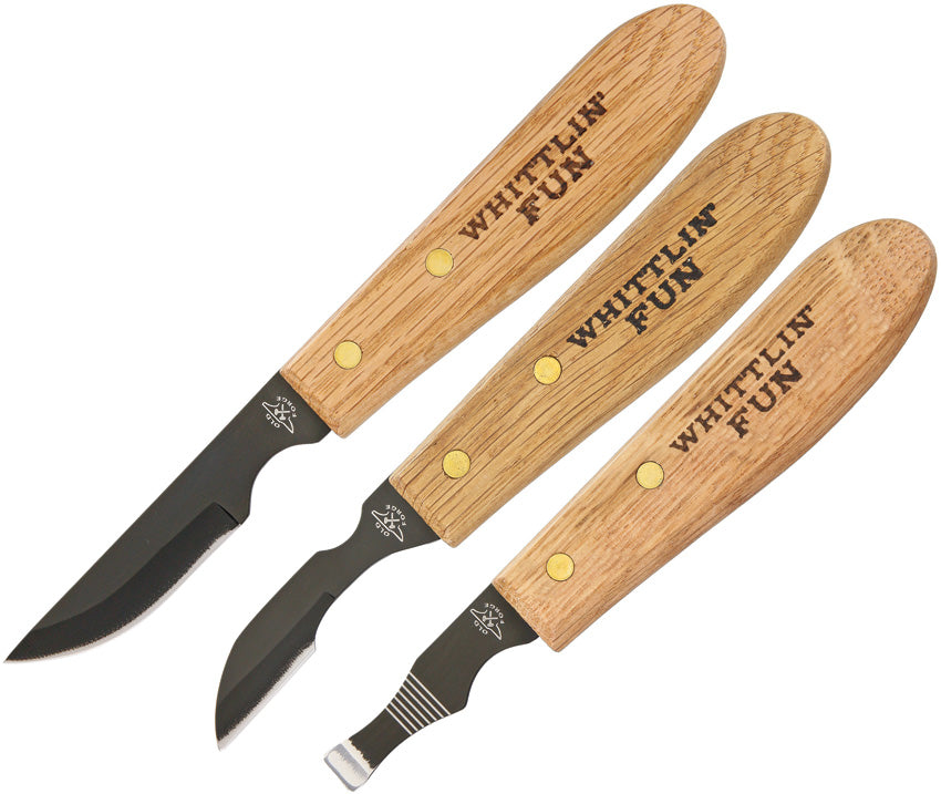 Old Forge Three Piece Wood Carving Set OF004 3PC SET