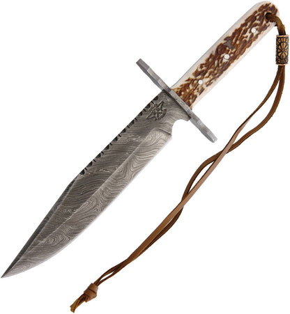 Old Forge 041 Damascus Hunter Fixed Blade Knife
