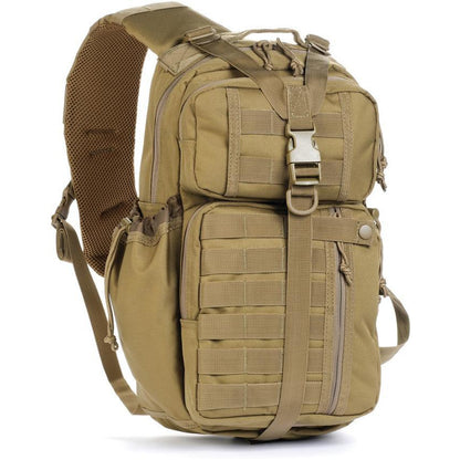 Red Rock 80201COY Coyote Rambler Sling Backpack with 600 Denier Construction & PVC Lining
