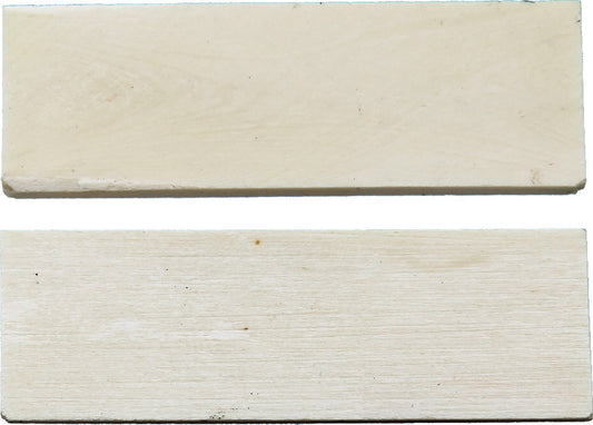 Rough Ryder Handle Scales White Bone WHITE SMOOTH 3" X 1"