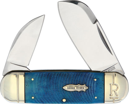 Rough Ryder Black & Blue Elephant Toe RR2113 pocket knife
