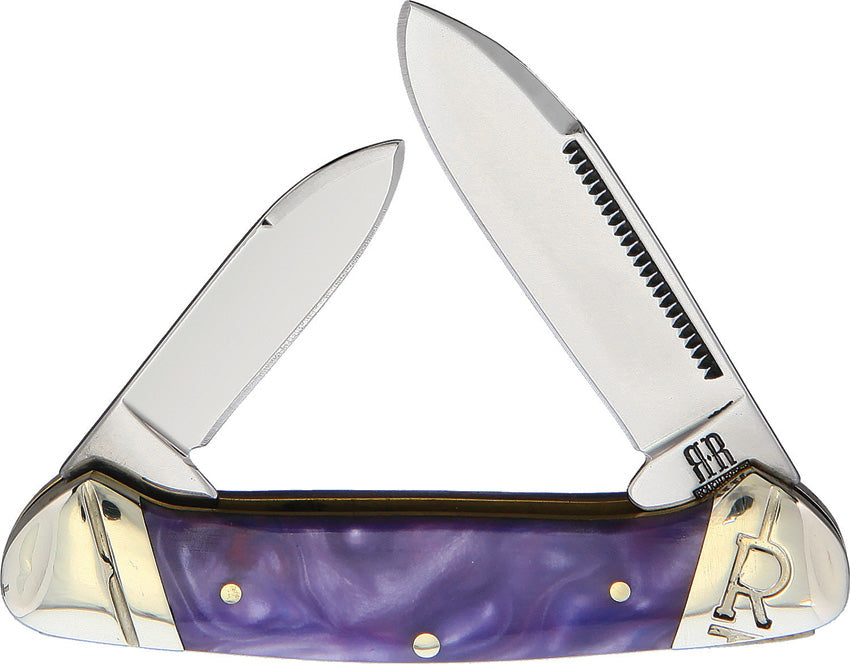Rough Ryder Small Canoe Purple Swirl RR2151 / KB204R