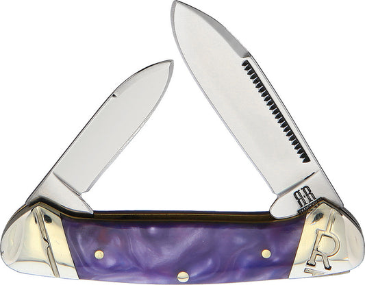 Rough Ryder Small Canoe Purple Swirl RR2151 / KB204R