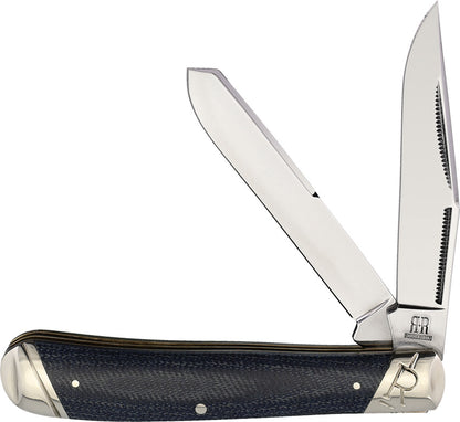 Rough Ryder Trapper Denim RR2182 Carbon slipjoint pocket knife
