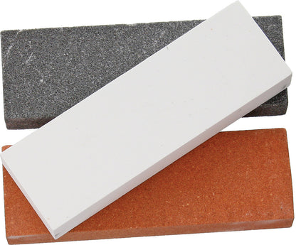 Rough Rider 3000 3pc Sharpening Stone Gray, Brown and White Set
