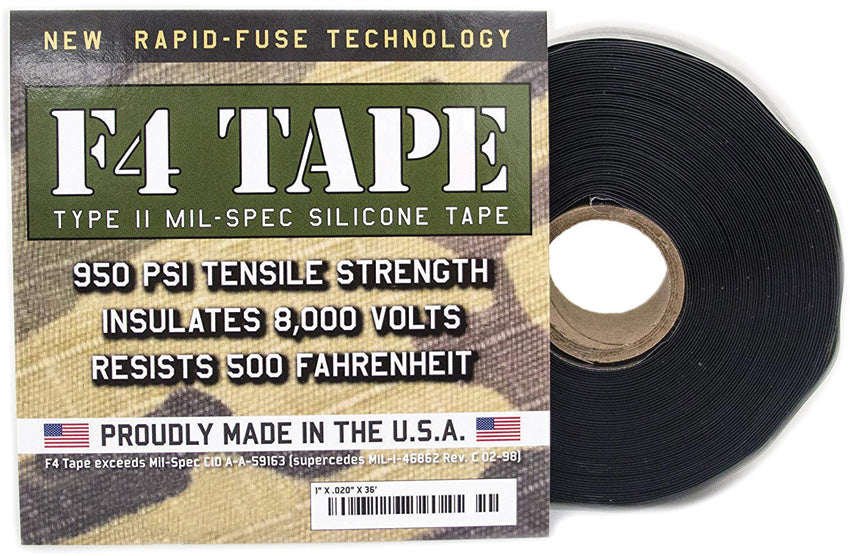 Rescue Tape F4 Mil-Spec Silicone Tape Blk F4 TAPE BLACK