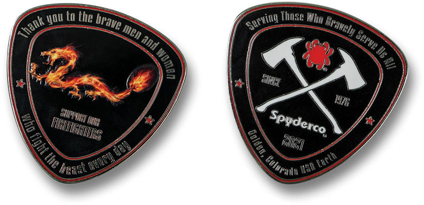Spyderco Fire Dragon Coin 2021 COINFD