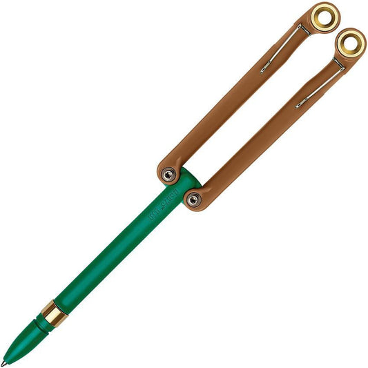Spyderco BaliYo USA-Made Heavy Duty Pen – Coyote Brown/Forest Green
