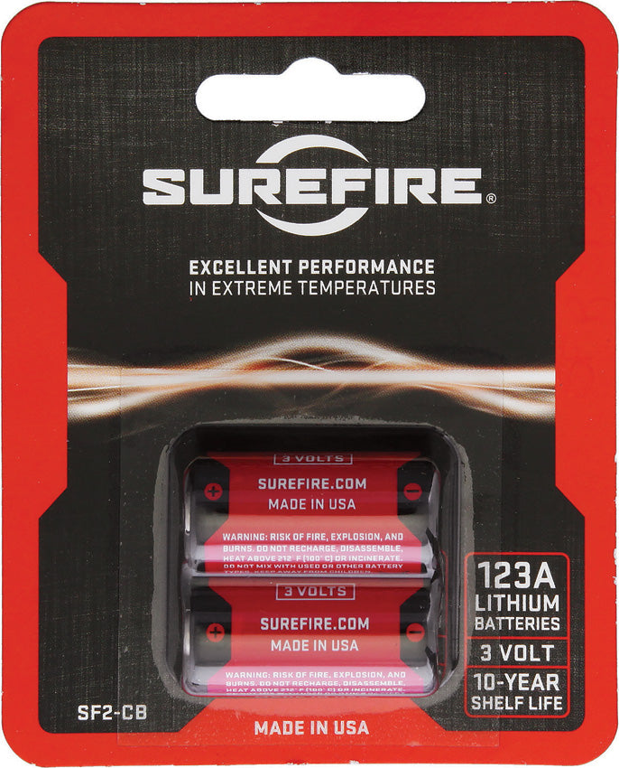 SureFire 123A Batteries Pack of 2 SF2-CB