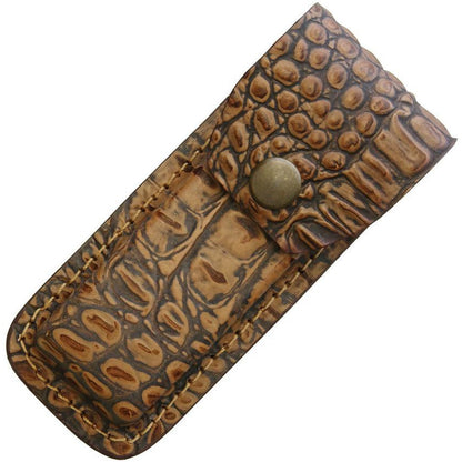 Sheaths 1191 Alligator Pattern Belt Sheath Alligator with Leather Construction
