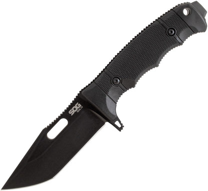 SOG 17210257 Seal FX Tanto Black Fixed Blade Knife Black Handles
