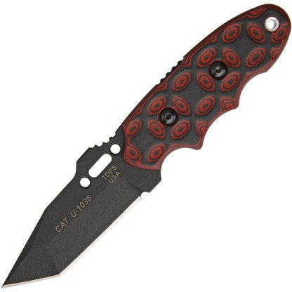 TOPS CAT Tanto Red and Black G10 203T-02