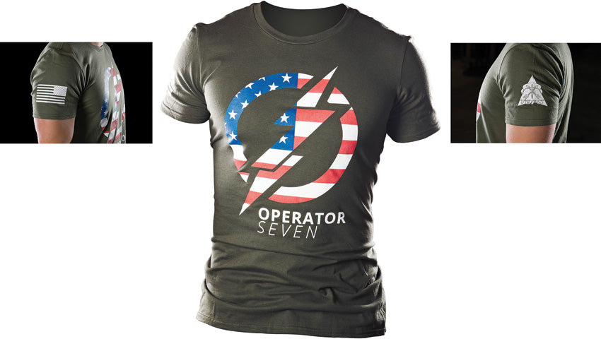 Operator 7 TOPS Operator 7 T-Shirt OD Med TS-OP7-MEDIUM
