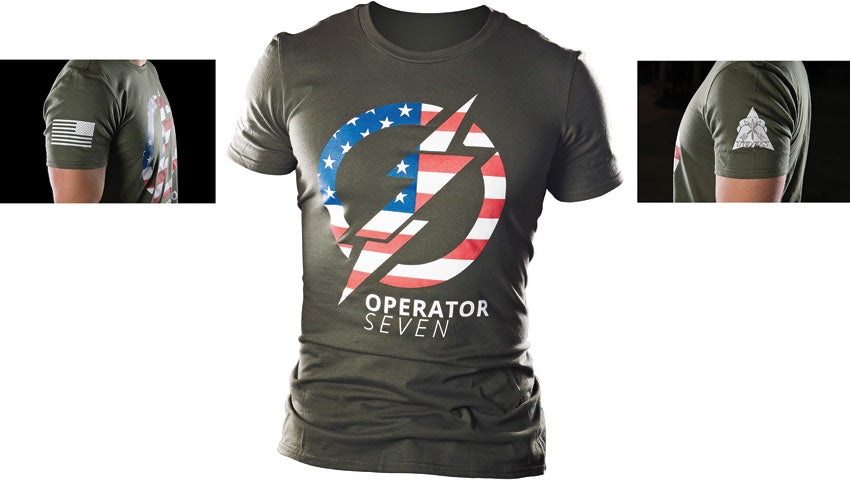 TOPS Operator 7 T-Shirt OD Med TS-OP7-MEDIUM