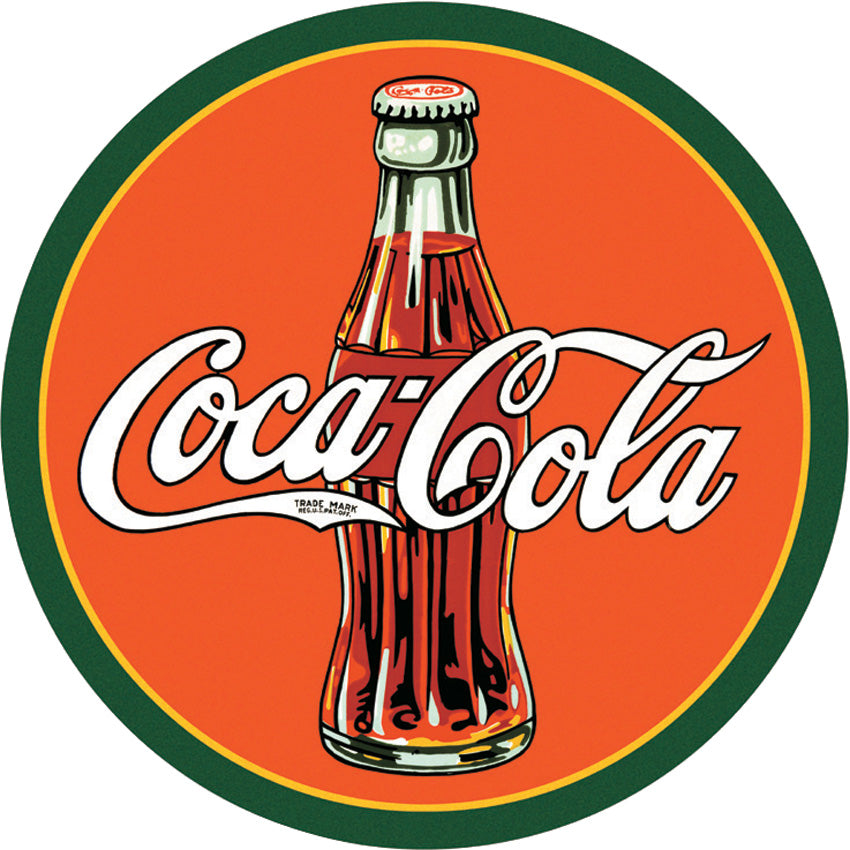 Tin Signs Coke Round 30s Bottle & Logo 1069