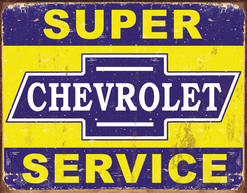 Tin Signs Super Chevy Service 1355