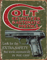 Tin Signs Colt Extra Safety 1592