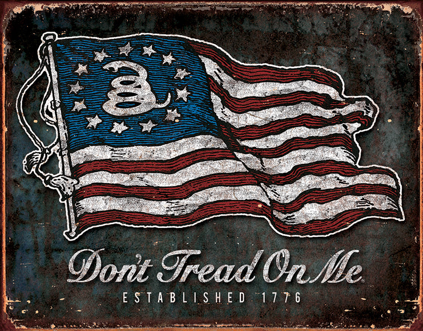 Tin Signs DTOM Vintage Flag 1873