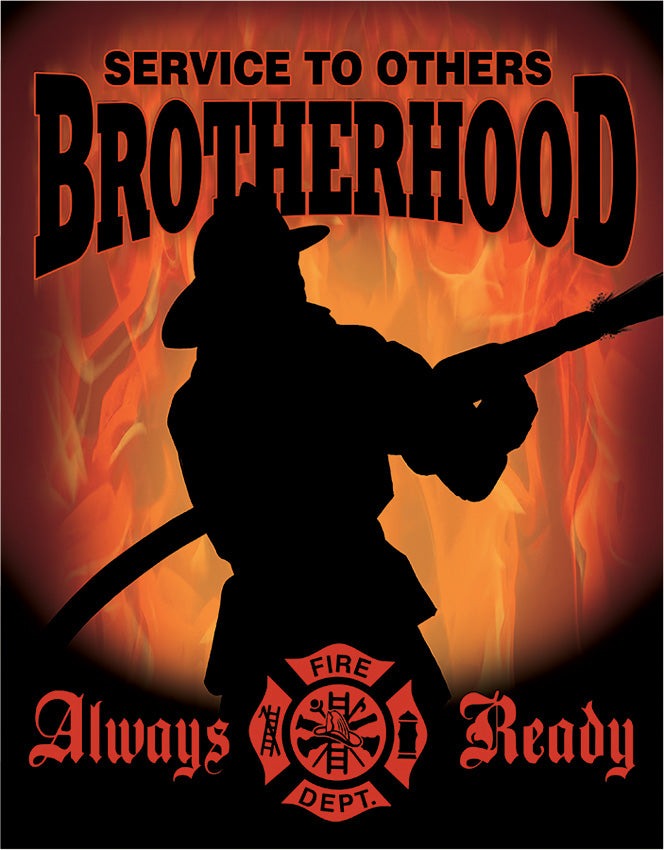 Tin Signs Fireman Brotherhood 1901