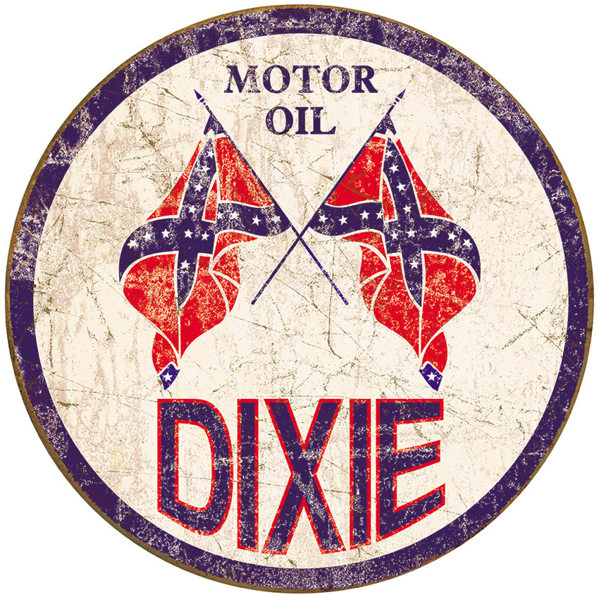 Tin Signs Dixie Motor Oil 1954