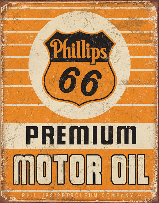 Tin Signs Phillips 66 Premium Oil 1996
