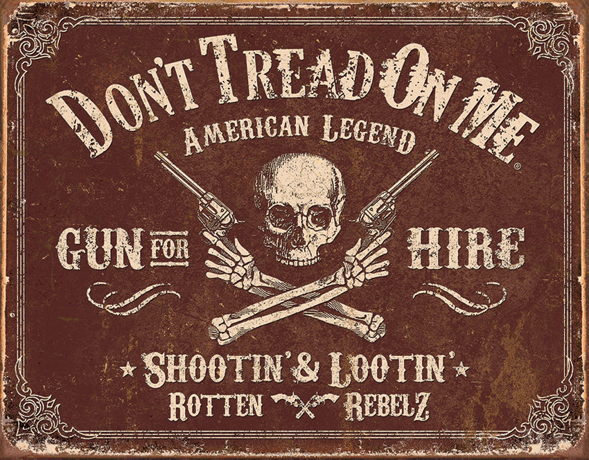 Tin Signs DTOM Gun for Hire 2007